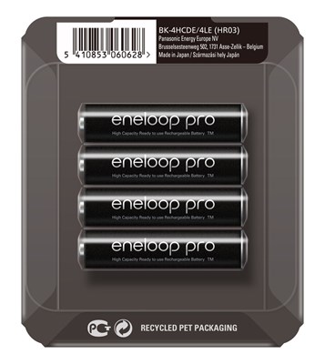 AKUMULATORKI R03 AAA 930MAH PANASONIC ENELOOP PRO (OP=4SZT)