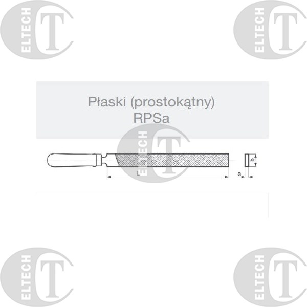 PILNIK SLUSARSKI RPSA 100/3 PLASKI  EL-CUT