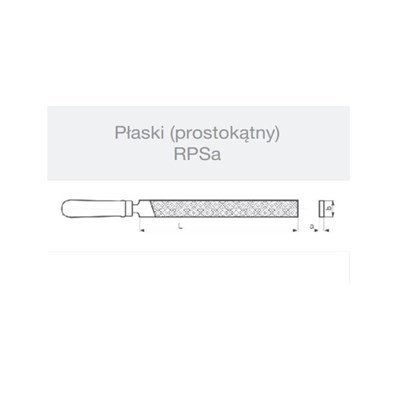 PILNIK SLUSARSKI RPSA 250/3 PLASKI  EL-CUT