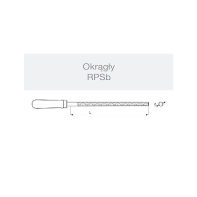 PILNIK SLUSARSKI RPSB 100/2 OKRAGLY  EL-CUT