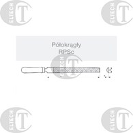 PILNIK SLUSARSKI RPSC 100/1 POLOKRAGLY  EL-CUT