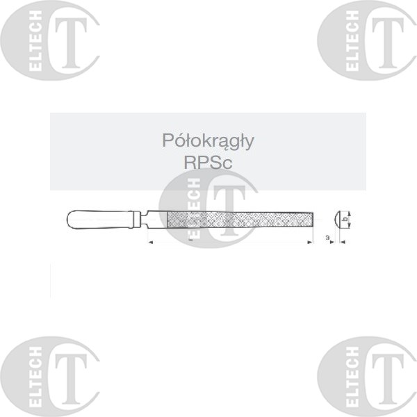 PILNIK SLUSARSKI RPSC 100/1 POLOKRAGLY  EL-CUT