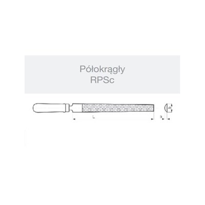 PILNIK SLUSARSKI RPSC 250/2 POLOKRAGLY  EL-CUT