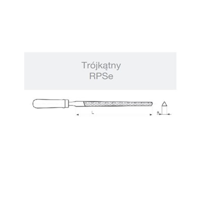 PILNIK SLUSARSKI RPSE 125/2 TROJKATNY  EL-CUT