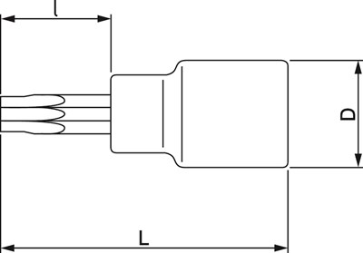 NASADKA  1/2 -TX40  TORX  BAHCO