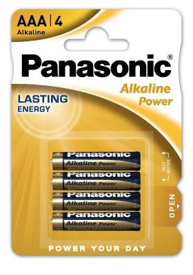 BATERIA ALKALICZNA AAA / LR03 1.5V PANASONIC POWER (OP=4SZT)