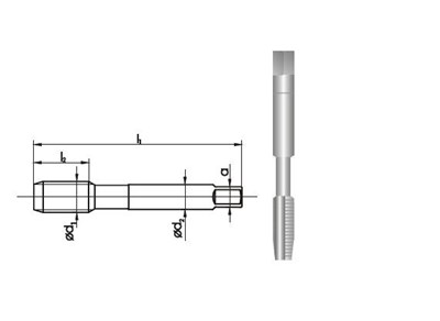 GWINTOWNIK M22 NGMM/1 DIN-352D (6H) HSS