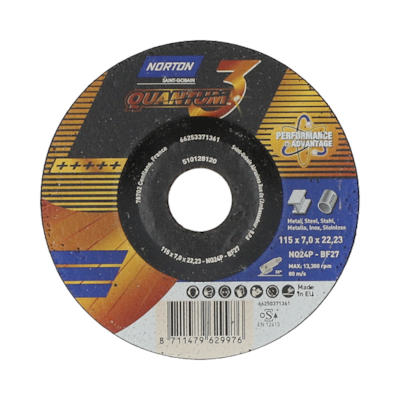 TARCZA T27 115/7,0/22,23 NQ 24 R-BF27 NORTON-QUANTUM 3