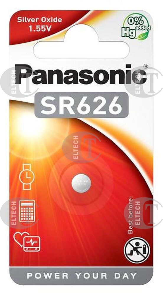 BATERIA SREBROWA MINI  377 / SR626SW 1,55V PANASONIC (1 SZT=1 BLISTER)