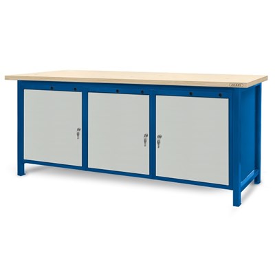 STOL WARSZT.POKRYTY GUMA RYFLOWANA 2100X750