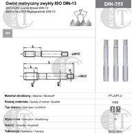 GWINTOWNIK M 2,5 NGMM/3 DIN-352 (6H) HSS