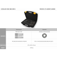 ZESTAW NARZEDZI DO GWINTOWANIA M3-M12 HSS CZB-29