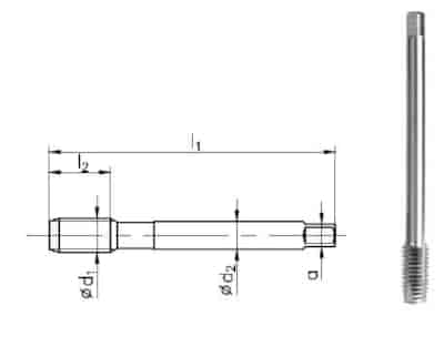 GWINTOWNIK G  1/4  DIN-5156C HSSE 800