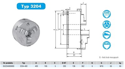 UCHWYT TOK.3204 FI 400