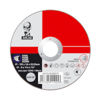 TARCZA T41 115/1,0/22,2   A60T-BF-80 INOX  ATLAS