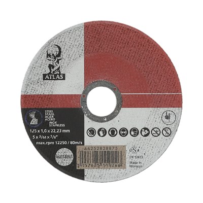 TARCZA T41 125/1,0/22,23 A60T-BF-80 INOX  ATLAS