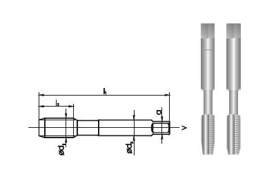 GWINTOWNIK G 2  NGRA/2 DIN-5157 HSS.