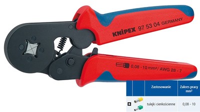 SZCZYPCE DO KONEKT.TULEJKI 0,08-10,0 MM2  KNIPEX