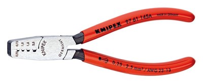 SZCZYPCE DO KONEKT.TULEJKI 0.5-2.5 MM2  KNIPEX