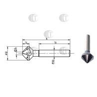 POGLEBIACZ DIN 335-C 90 * 6.3 HSS