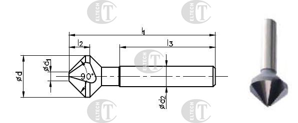 POGLEBIACZ DIN 335-C 90 * 6.3 HSS