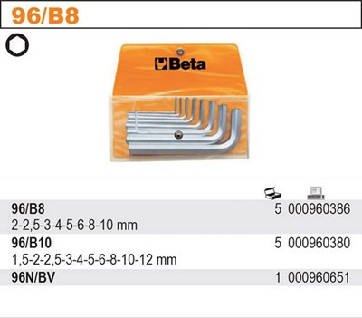 KLUCZE.IMBUS.10-SZT. 96/B10