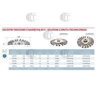 SZCZOTKA TARCZ.FI 125 Z NAKR.M14 SPL. INOX