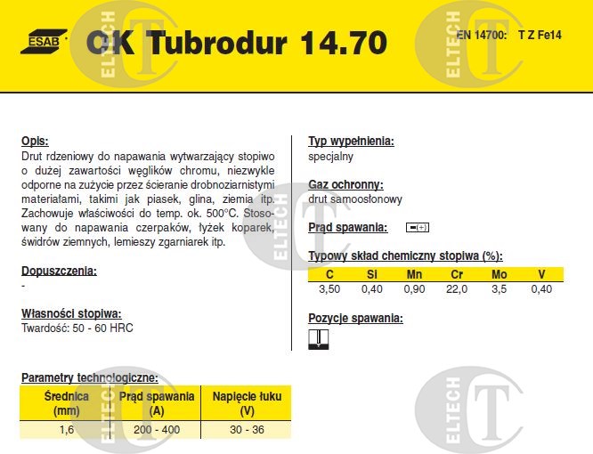 DRUT FI 1.6/16 OK14.70 TUBROD