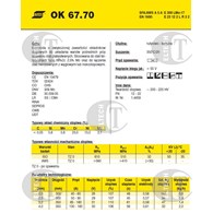 ELEKTRODA OK 67.70 4.00/4.4 /KARTON 13.2KG/
