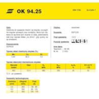 ELEKTRODA OK 94.25 3.25/0.8 /KARTON 4.8 KG/ VP