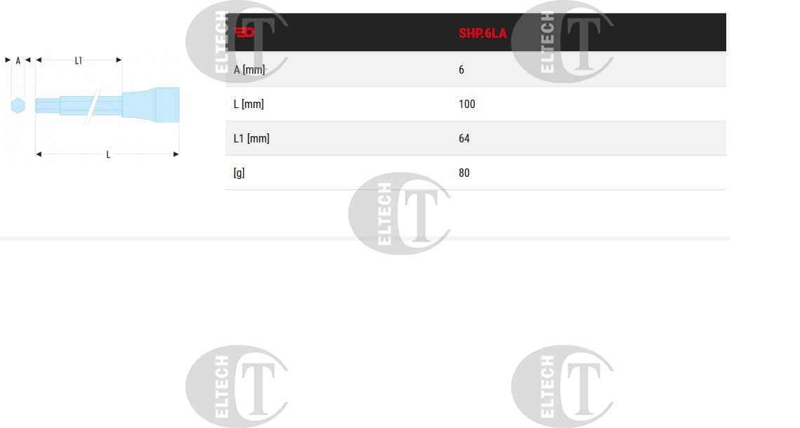 NASADKA  1/2 - 6MM  IMBUS  DLUGA  FACOM