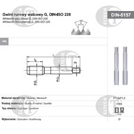 GWINTOWNIK G  1/8  NGRA/2 DIN-5157 HSS