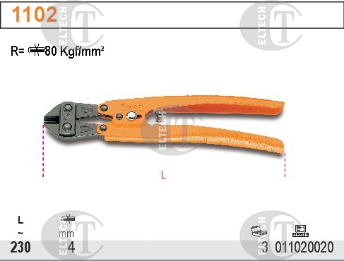 NOZYCE DZWIGNIOWE 8 200MM  BETA