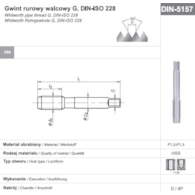 GWINTOWNIK G  1/8  NGRM DIN-5157D HSS