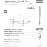 GWINTOWNIK M10 DIN-371B (6H) HSSE 800