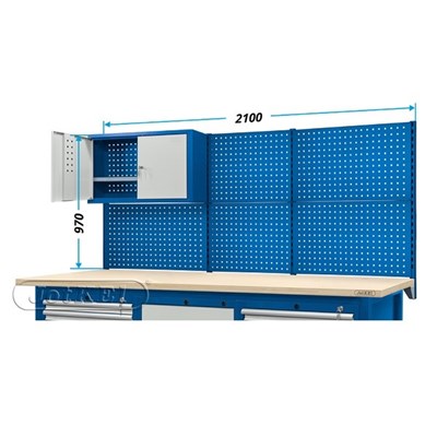 NADBUDOWA STOLU 2100 2-MODULOWA Z SZAFKA