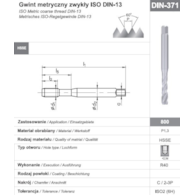 GWINTOWNIK M 8 DIN-371C R40 (6H) HSSE 800