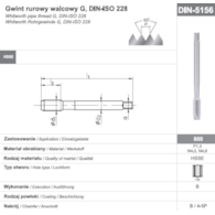 GWINTOWNIK G  1/2  DIN-5156B HSSE 800