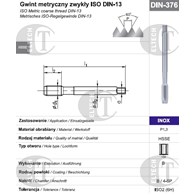 GWINTOWNIK M12 DIN-376B (6H) HSSE INOX