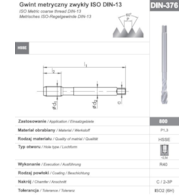 GWINTOWNIK M12 DIN-376C R40 (6H) HSSE 800