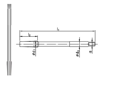 GWINTOWNIK M12x1 NGMF (6H) HSS