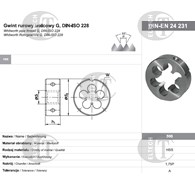 NARZYNKA G 1.1/4  DIN-24231 (A) HSS 800