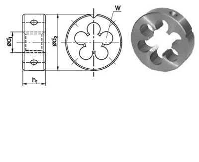 NARZYNKA UNC  7/16-14 DIN-22568 (2A) HSS 800
