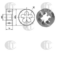 NARZYNKA M 8x1 DIN-22568 (6g) HSSE INOX