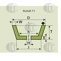 TARCZA T1102 125/40/20 99A 46K BIALA