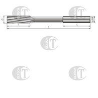 ROZWIERTAK MASZYNOWY FI  5,00 (H7)  23/86MM DIN 212-D SKRETNY HA5 HSSE