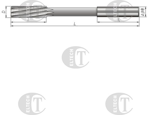 ROZWIERTAK MASZYNOWY FI  5,00 (H7)  23/86MM DIN 212-D SKRETNY HA5 HSSE