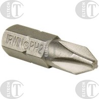 BIT 1/4”- PH2- 25MM  PHILLIPS  TIN (PAKOWANE PO 10 SZT.)  IRWIN