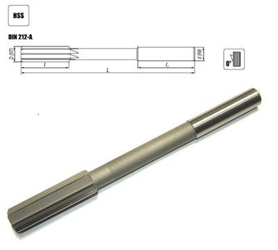 ROZWIERTAK MASZYNOWY FI  3,00 (H7)  15/61MM DIN 212-C PROSTY HA3 HSS