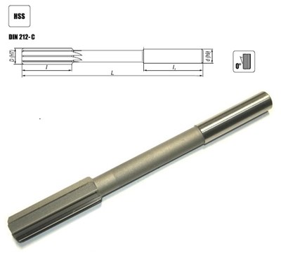 ROZWIERTAK MASZYNOWY FI 16,00 (H7)  52/170MM DIN 212-C PROSTY HA12,5 HSS